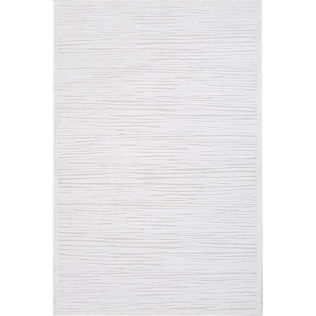 Jaipur Rugs Jaipur Rugs RUG108724 Machine Made Lustrous Finish Art Silk- Chenille Ivory-Taupe Rug - FB53 RUG108724